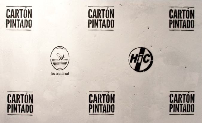 'Cartón pintado', expo de BS AS Stencil