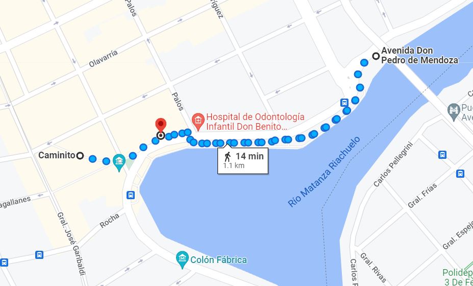 mapa ilsutrativo del recorrido