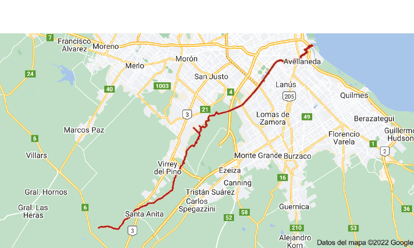 mapa de la zona