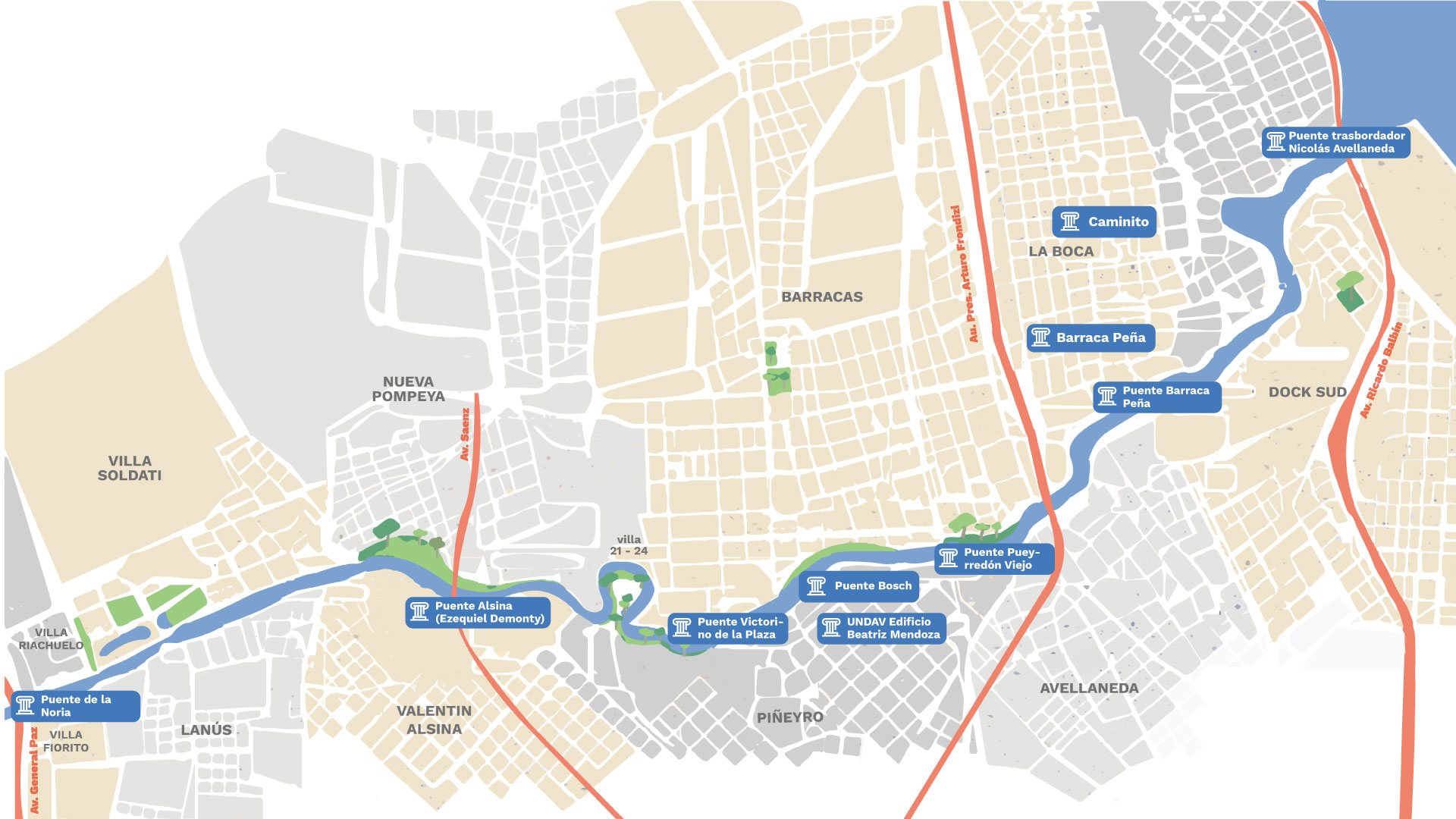 mapa sitios historicos