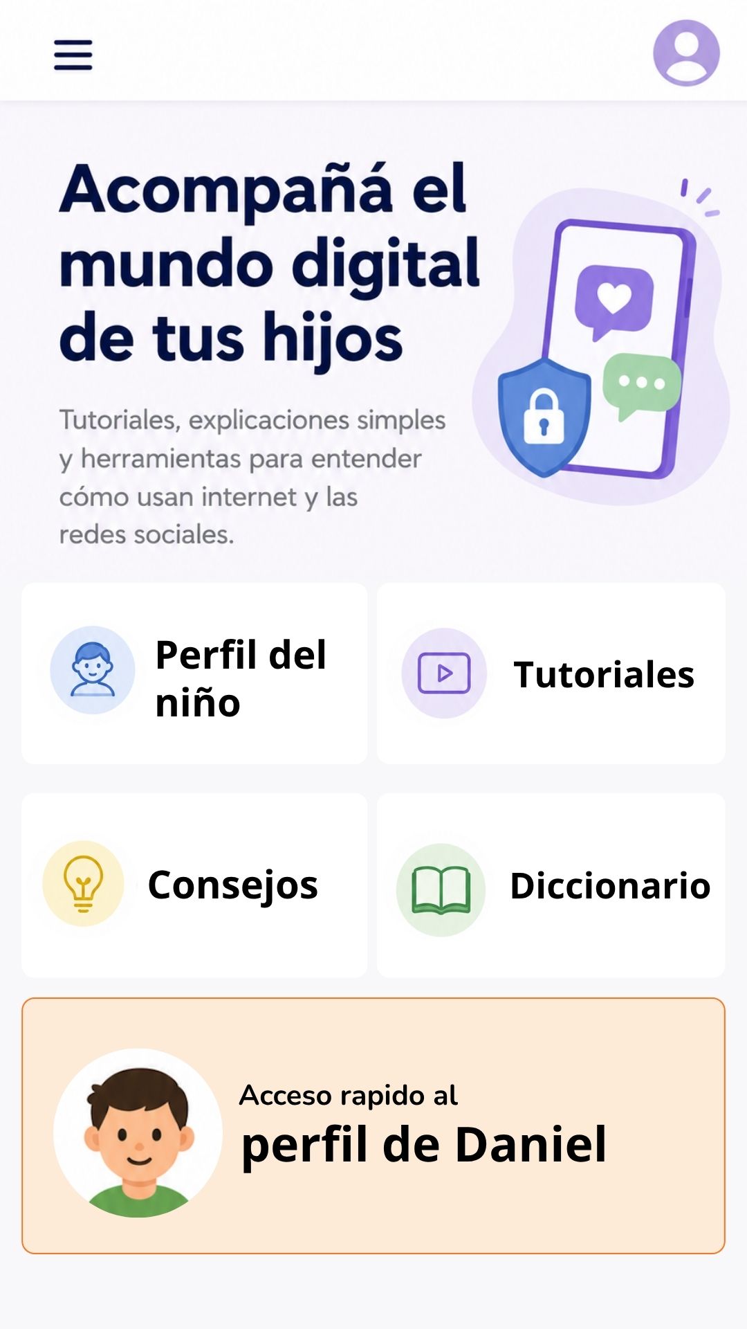 Mockup 1 - Inicio