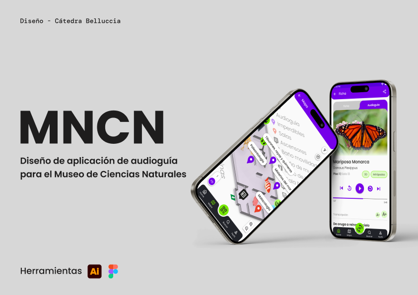 imagen de trabajo práctico de una aplicación para el MNCN