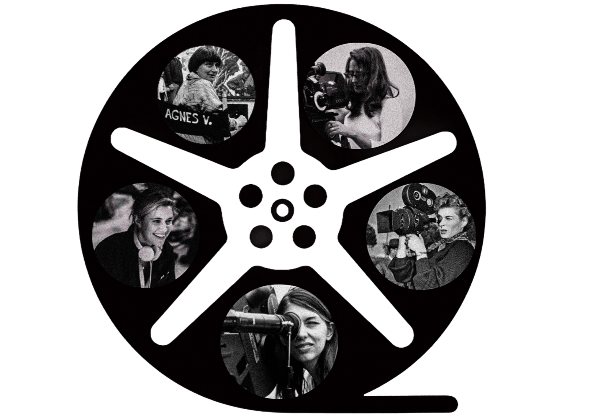 Carrete de película girando