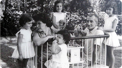 Fotografía de la familia Oesterheld
