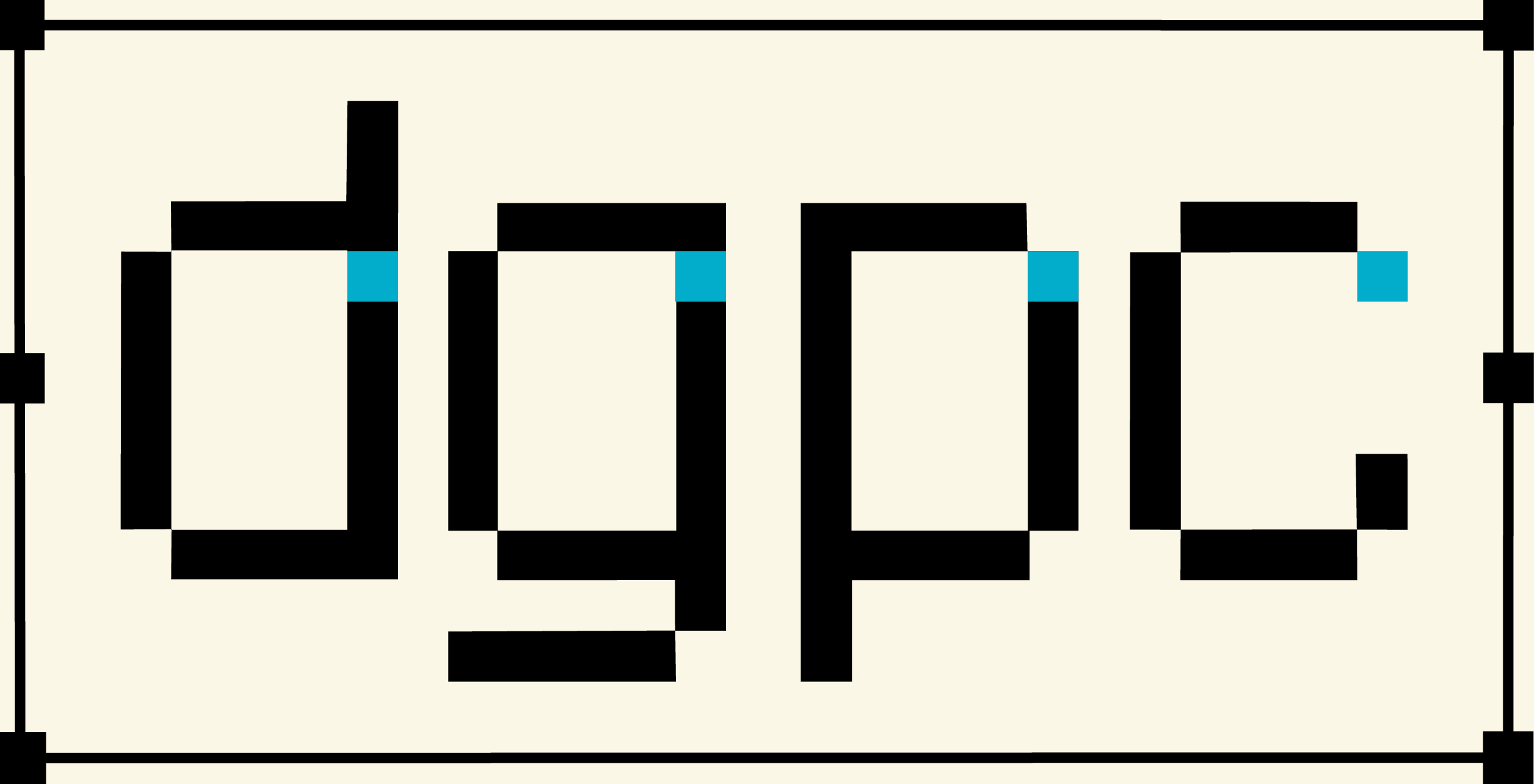 logotipo de DGPC con las letras D G P C