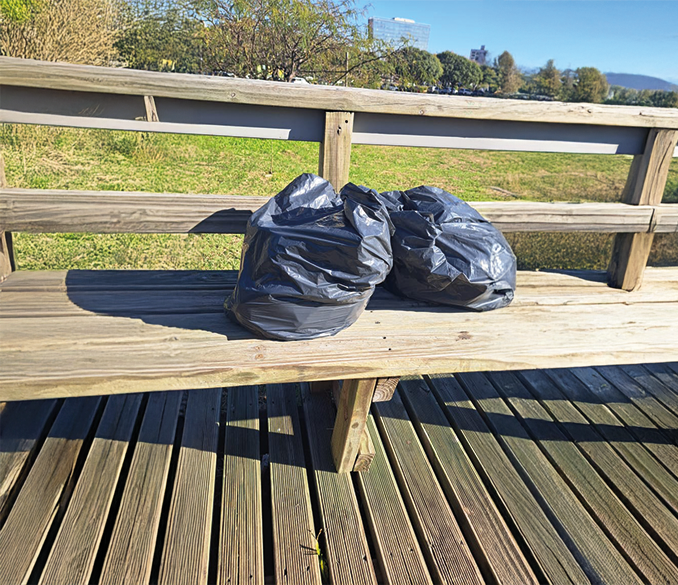 Basura en parque