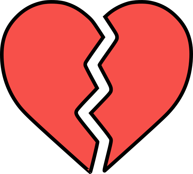 Corazón de vidas roto